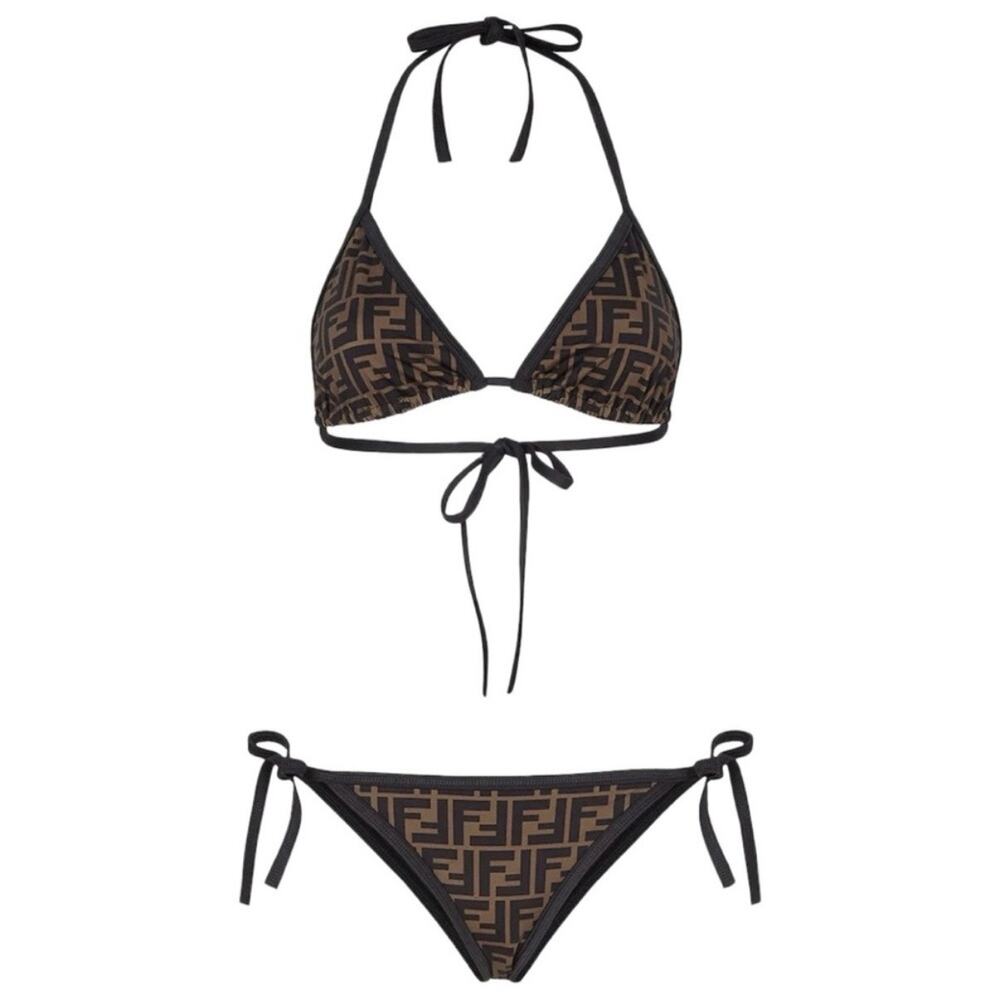 FENDI FF logo printed bikini set 40